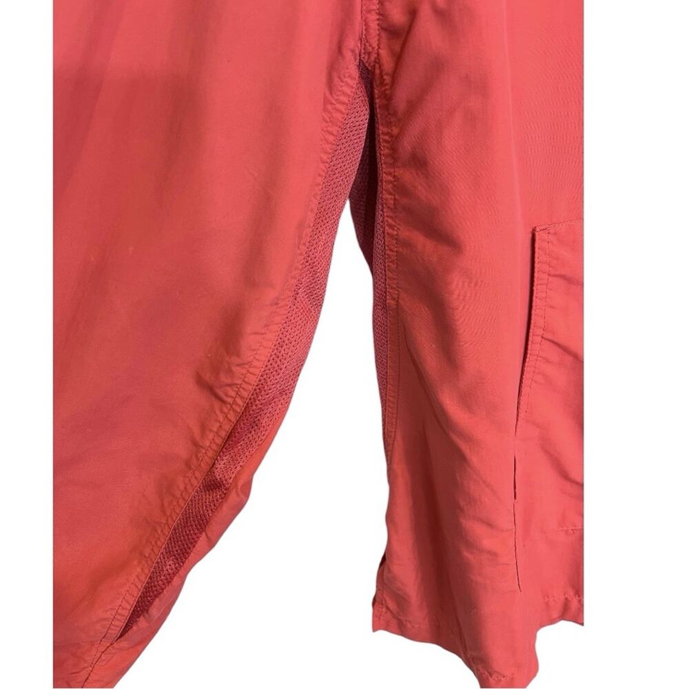 Coolibar Packable Sun protection Hooded Nylon Jacket Pull-on Anorak Peachy Pink - Picture 7 of 12